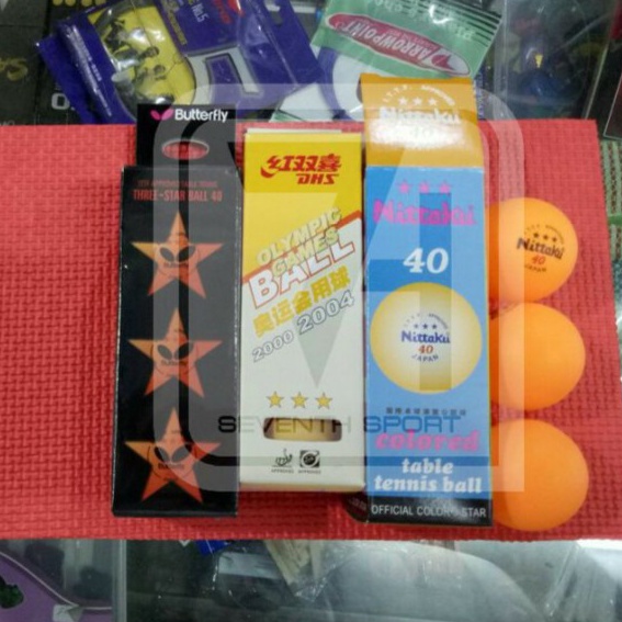 Terkini BOLA PINGPONG TENIS MEJA PING PONG NITTAKU BUTTERFLY DHS 40+ 3 STAR ISI 3PCS MURAH
