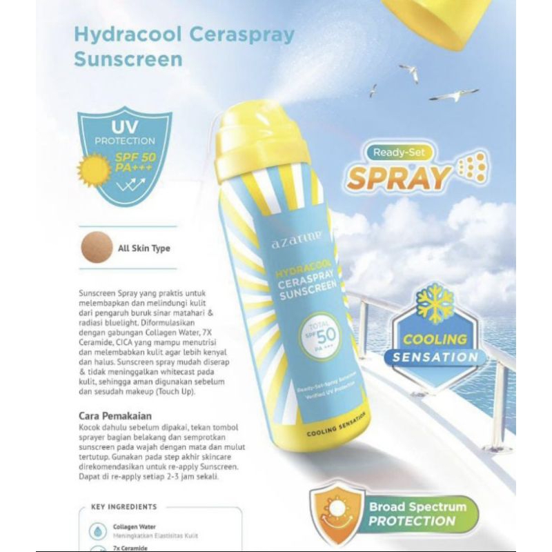 Azarine cera spray sunscreen spray