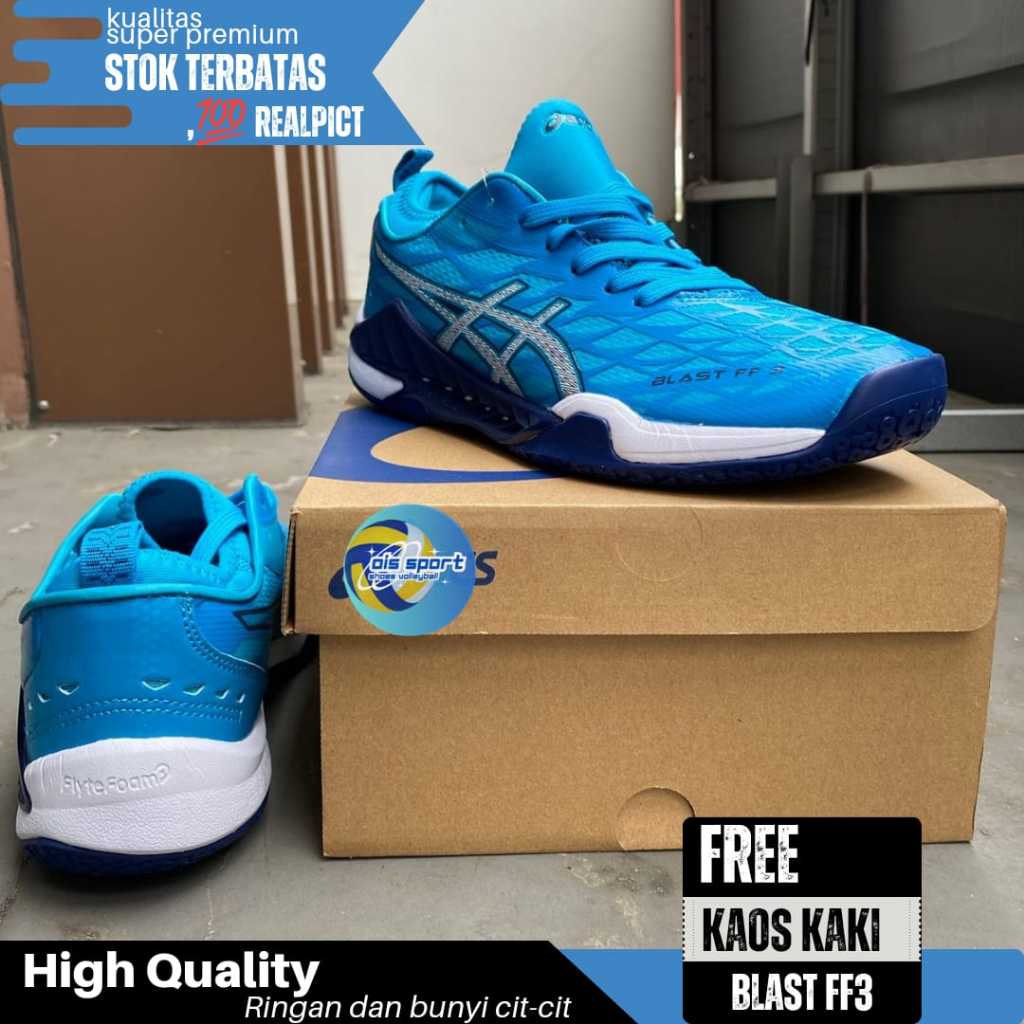 [COD] Blast ff3 sepatu volly sepatu voli Blast ff3 sepatu volley pria - wanita free kaos kaki