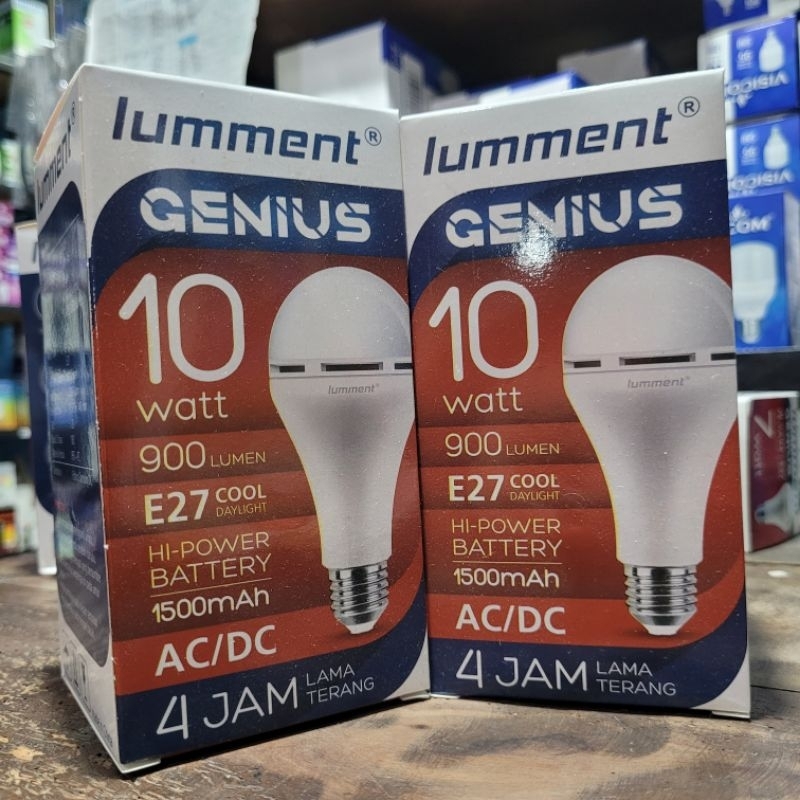 Lampu Led EMERGENCY 10watt LUMMENT GENIUS AC/DC