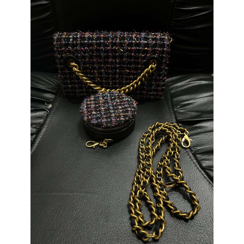 Pedro bag Singapore sling mini authentic tweed