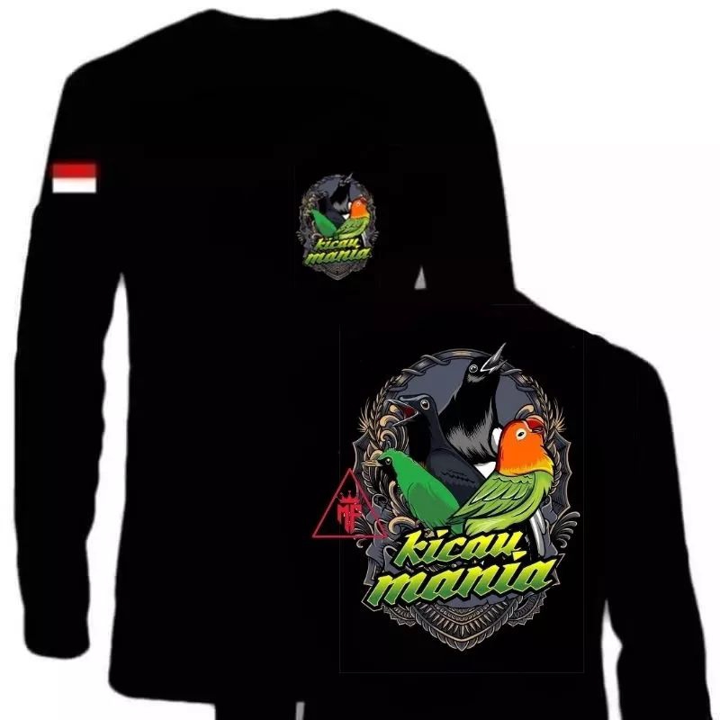 KAOS LENGAN PANJANG BURUNG KICAU MANIA INDONESIA
