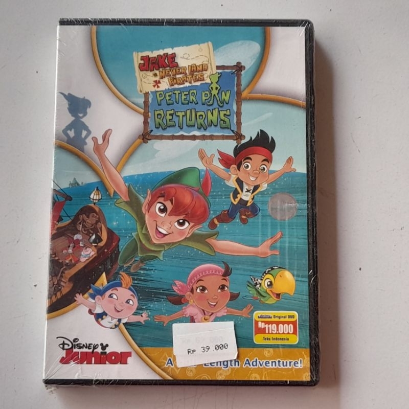 Disney Junior Jake and the Neverland Pirates: Peterpan Returns Original DVD Segel Nos