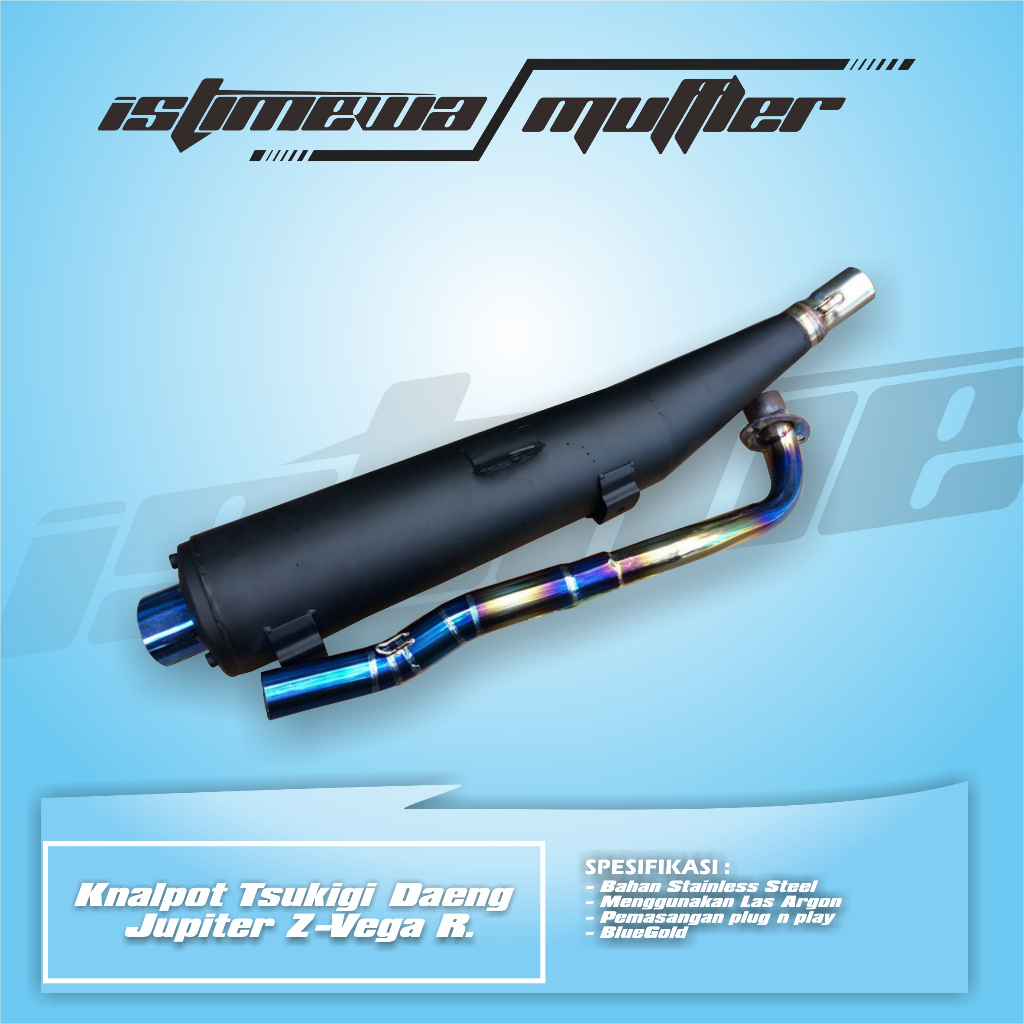 Knalpot Tsukigi Daeng Jupiter Z-Vega R.