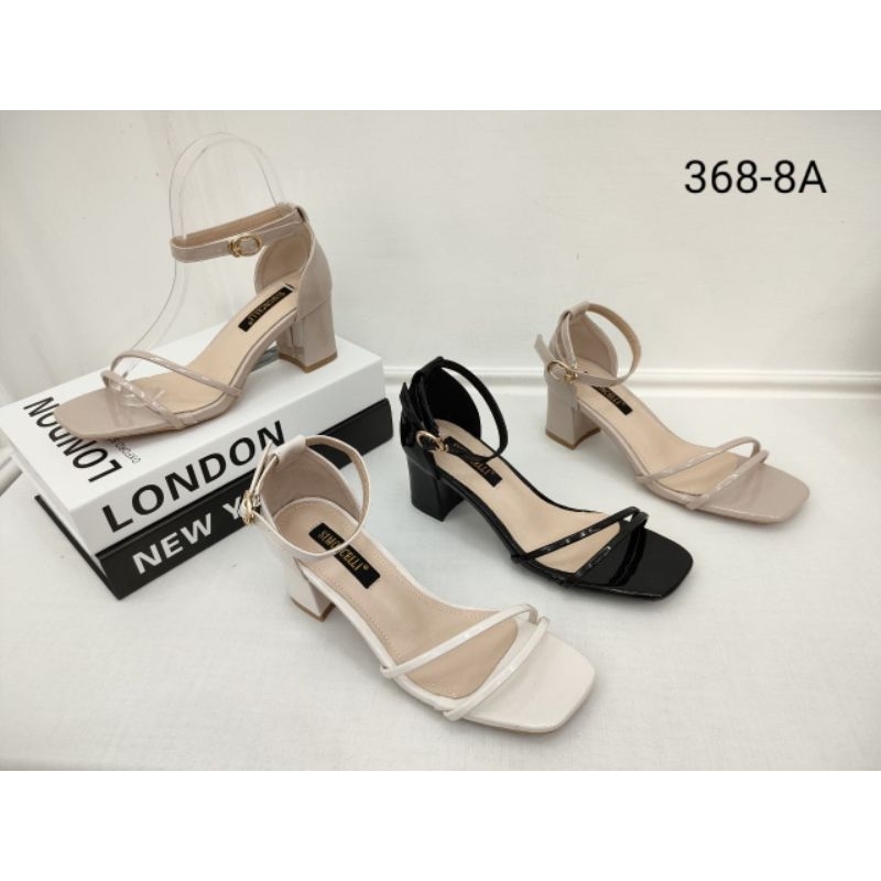 Sepatu Wanita Tumit Tahu Tali Belakang 5 Cm Simoncelli Import 368-8A