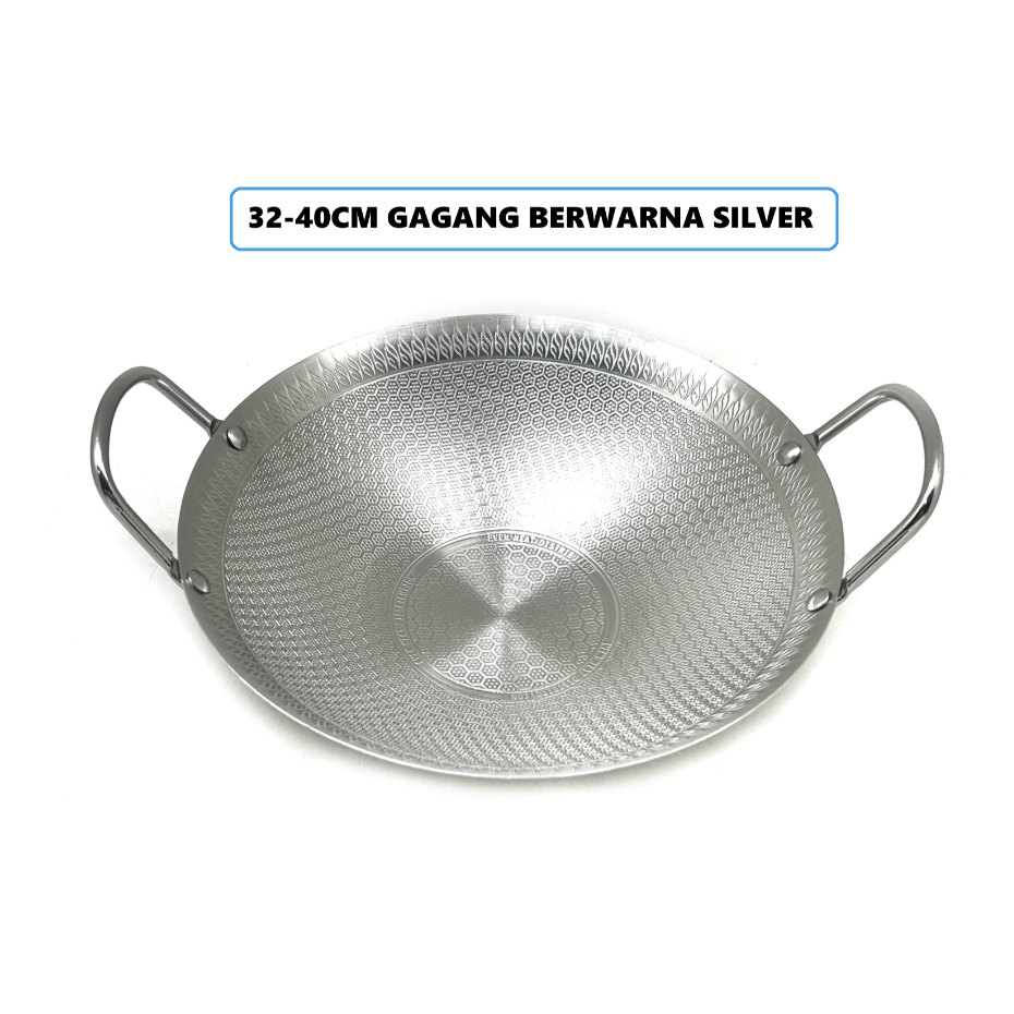 MIEL HONEYCOMB WOK WAJAN ANTI LENGKET 30 32 34CM STAINLESS TEBAL