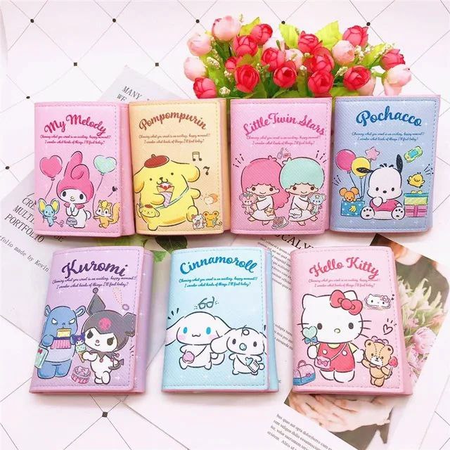 DOMPET ANAK - DOMPET LIPAT PANJANG MOTIF SANRIO LUCU CEWEK REMAJA WANITA KARTU