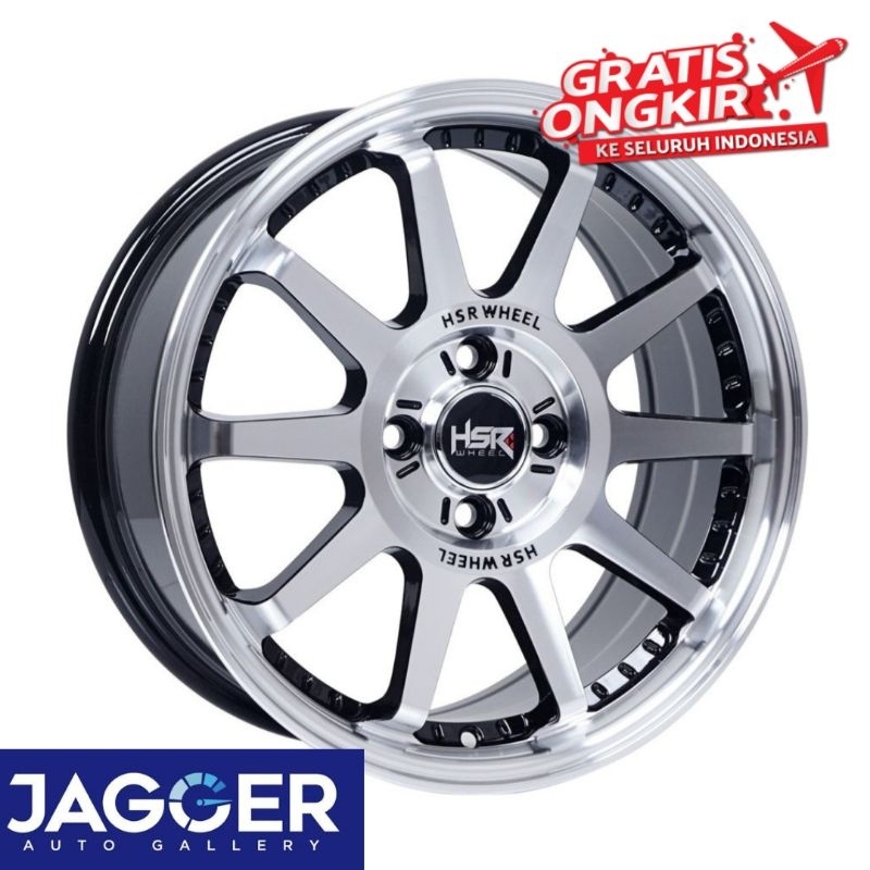 Velg mobil original hsr gymkana boroko ring 15 black polish