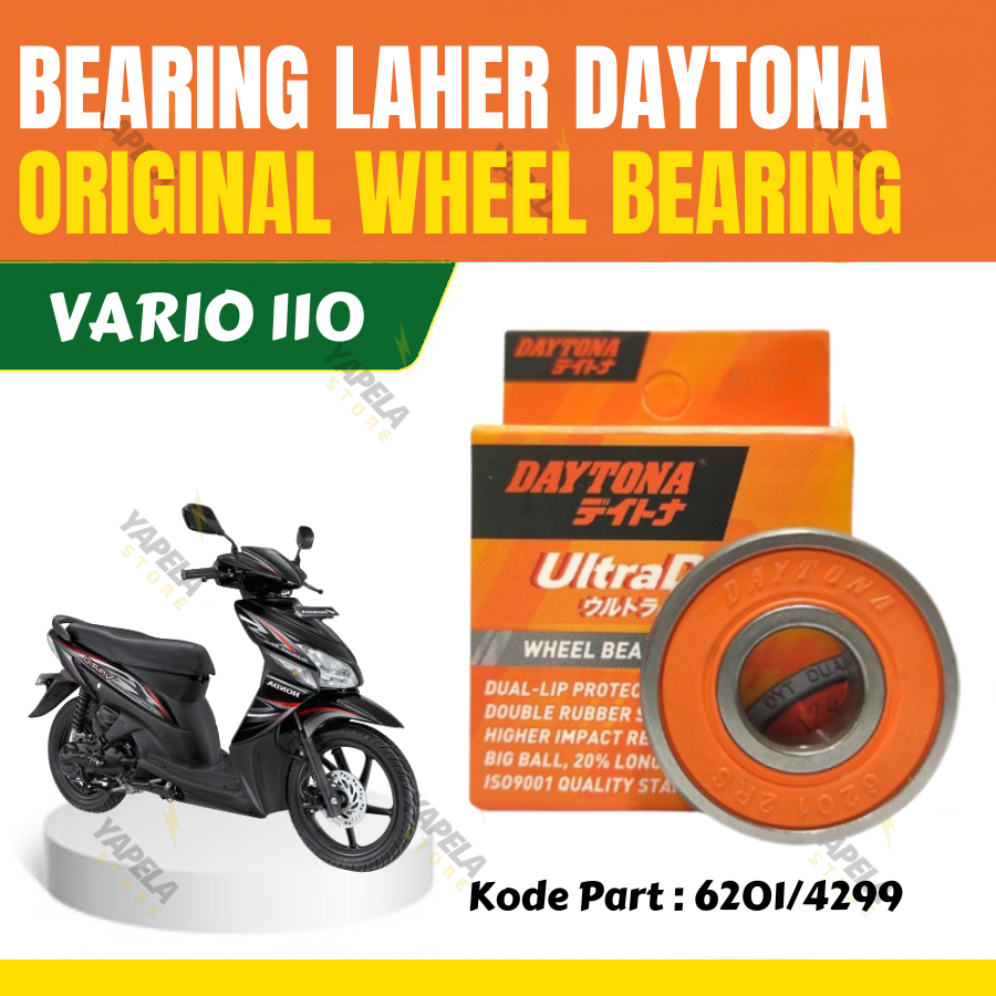 Bearing Laher Vario 110 Original Daytona Racing Lahar 6201-2RS