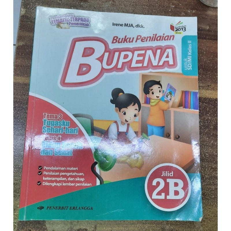 BUPENA kelas 2 SD JILID 2B buku second/bekas