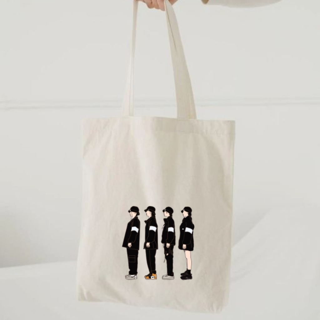 Tote Bag Ilustrasi/ MAMAMOO MY CON/Custom ilustrasi
