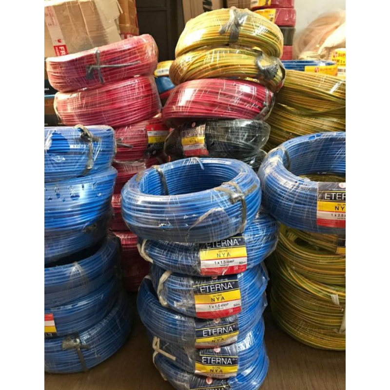 kabel engkel eterna 1x1, 5 kabel nya eterna 1x1, 5 harga per meter