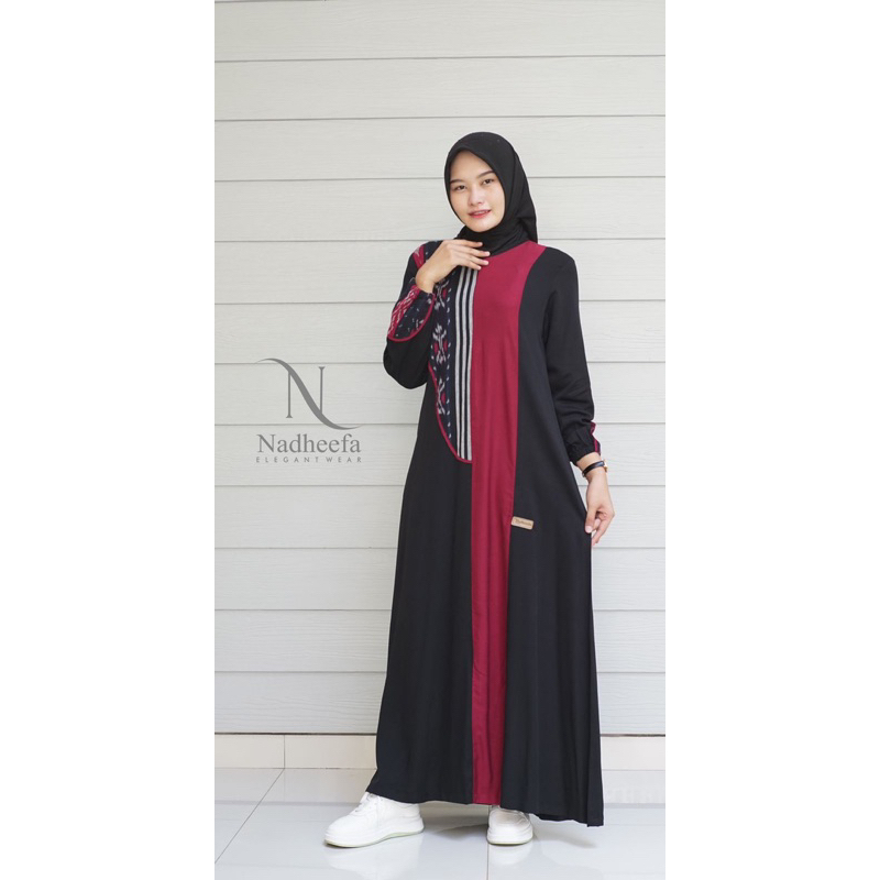 // READY SIAP KIRIM// Dress ori by nadheefa store/gamis terbaru/ Gamis etnik