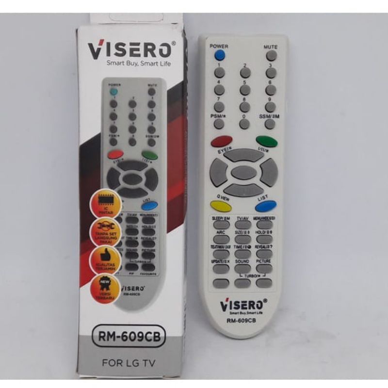 REMOTE TVMULTI TABUNG 609 VISERO