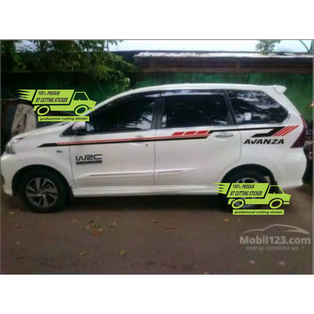 stiker mobil avanza list body mobil stiker cutting body avanza cutting sticker toyota avanza
