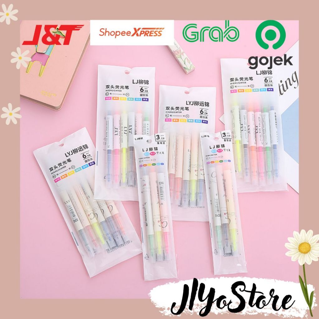 

Highlighter Merker 6 Warna Alat Tulis Bolpen Spidol Perlengkapan Sekolah Kantor ATK Stationery