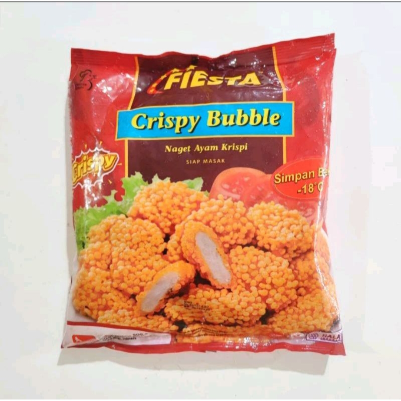 

FIESTA NUGGET AYAM KRISPI/NUGET AYAM CRISPY BUBBLE 500g