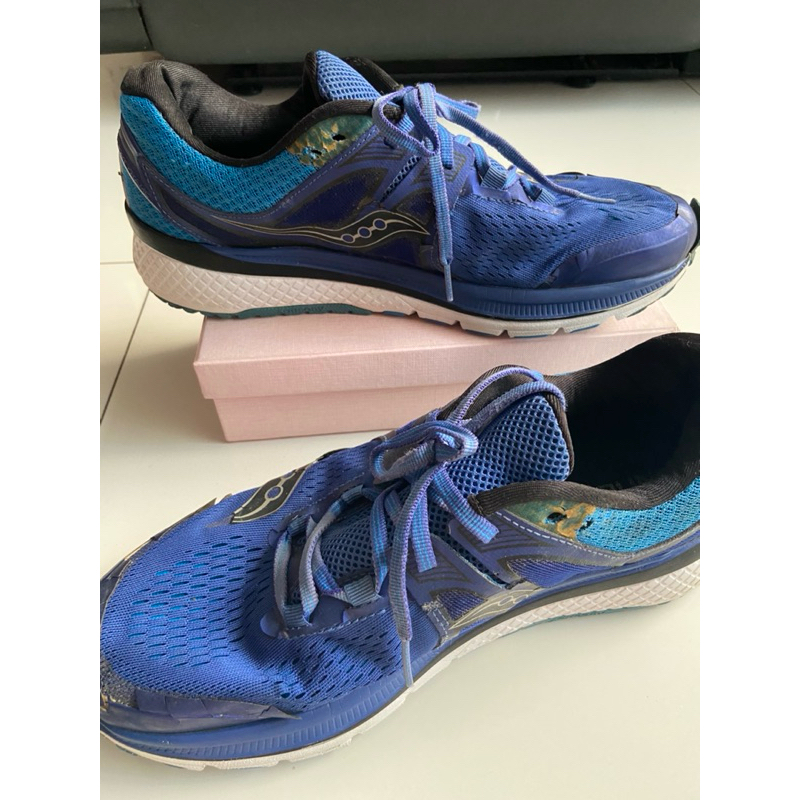 Preloved Saucony Running Shoes Blue Silver Lining Shoes
