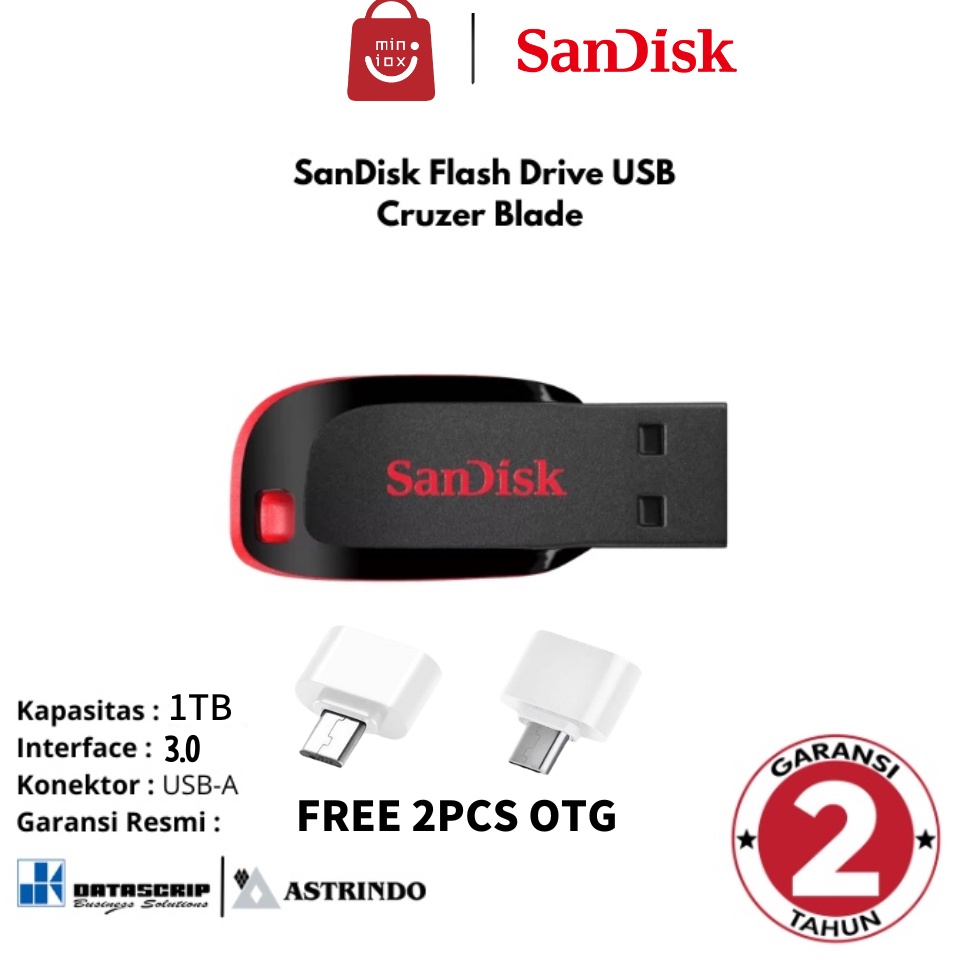 [ART. R44T] SanDisk Flashdisk otg type c 1TB 3.0 usb High Speed 512GB 1TB 2TB Anti Air Untuk Komputer