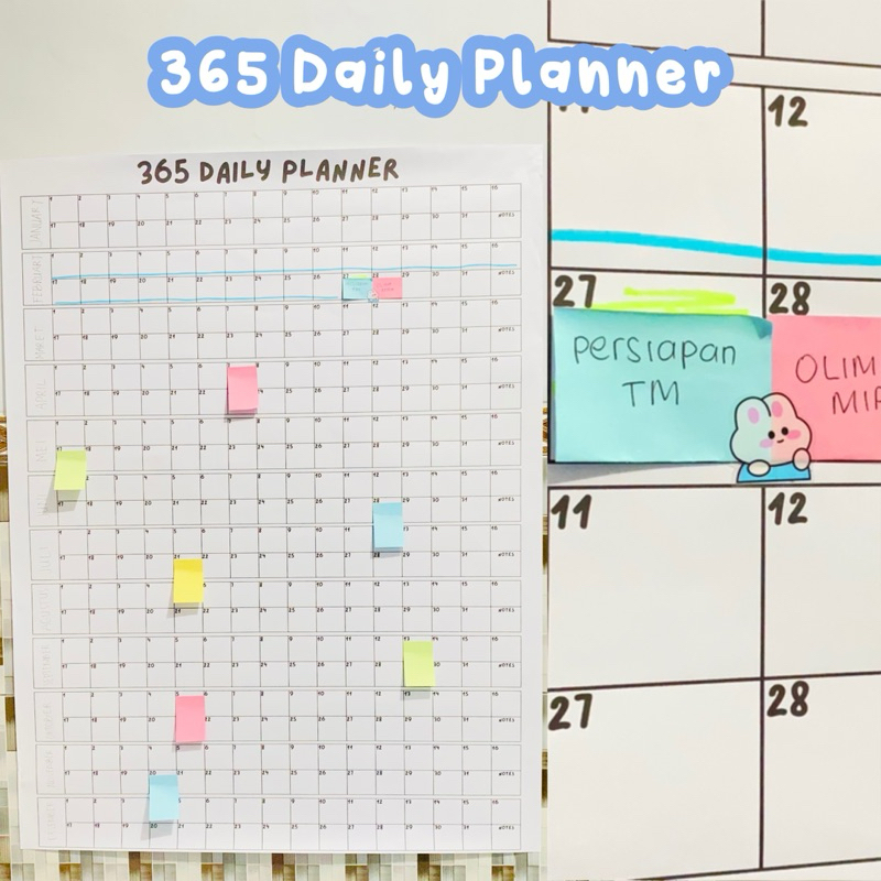 

365 Daily Planner - Wall Planner
