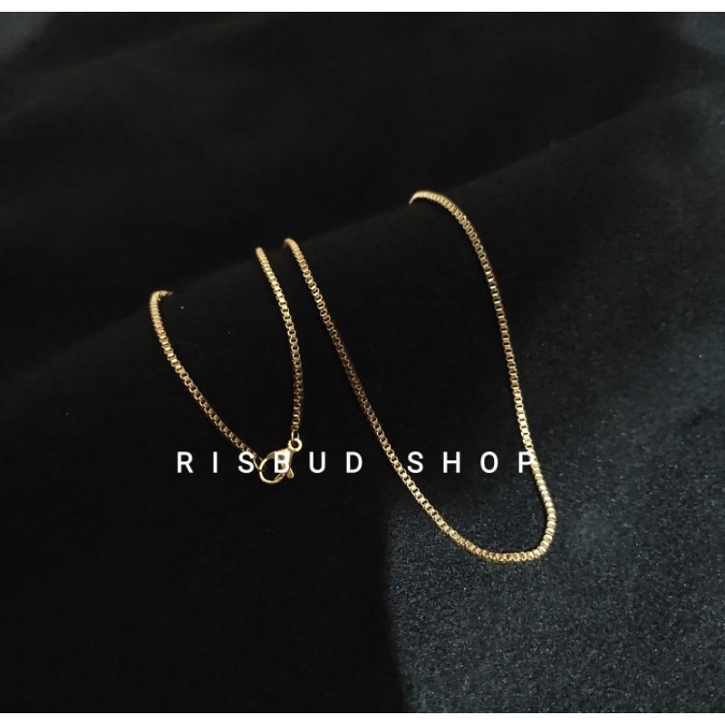 kalung titanium anti karat/ kalung pria dan watina anti karat/kalung kekinian