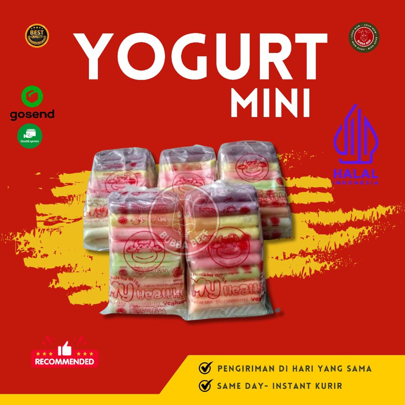 

Myhealthy Yogurt Mini isi 30 pcs | Yoghurt Susu Sapi My Healthy Mini | Es Yoghurt Stick Mini | Es Lilin Yoghurt Susu Sapi |