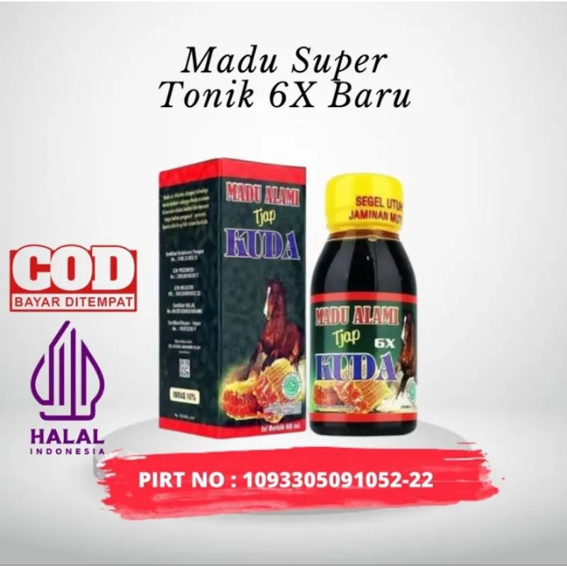 Madu  super Tonik tjap 6x || tonik cap kuda original Madu Stamina Pria