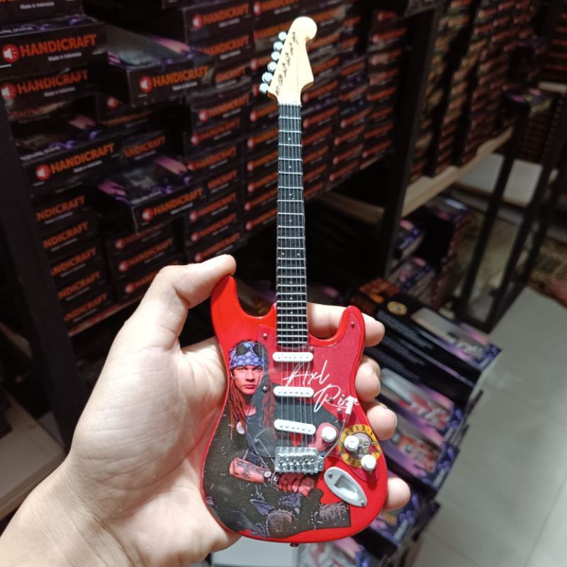 Miniatur gitar MURAH model fender AXL ROSES