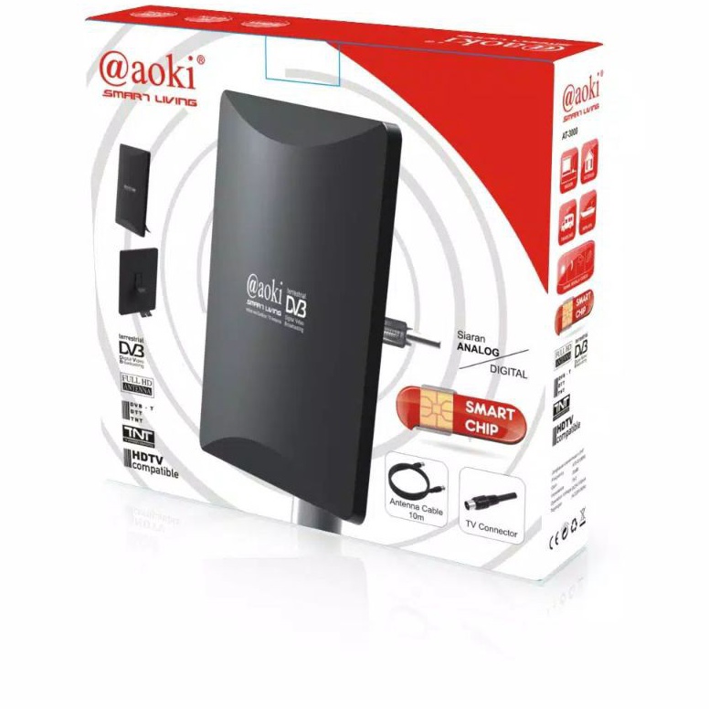 Diskon.. Antena Tv digital Aoki AT-3000 / Antena Tv Outdoor - Indoor / Antena Tv Aoki AT 3000 Digita