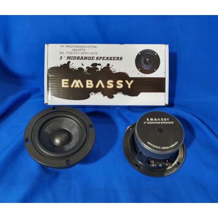 modelTipe BUB066 midrange 3 inch embassy 4 ohm 60 watt