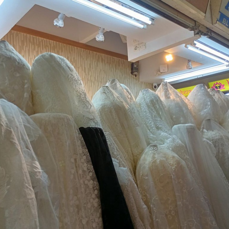 MODEL DN213 FLASH SALE Bahan/Kain Organza Bordir / Tile Bordir Meteran Premium