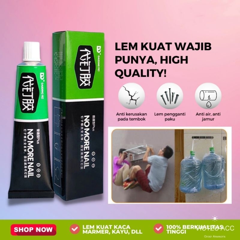 Lem Perekat Kuat Pengganti Paku Tembok Lem Serbaguna Super Kuat