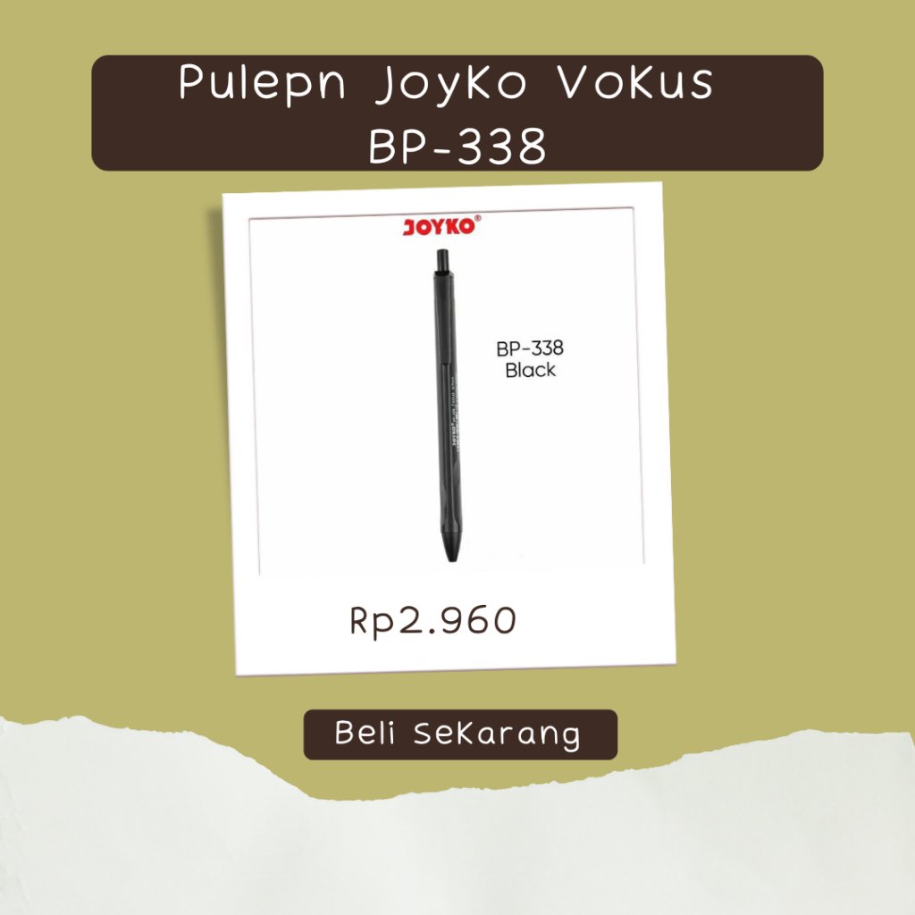 

Pulepn Joyko Vokus BP-338 Pulpen Joyko Clickker/ball pen/pena/pen klik