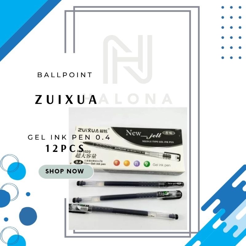 

Ballpoint Gel Zuixua 1 Pack [12 pcs] / Pulpen Gel