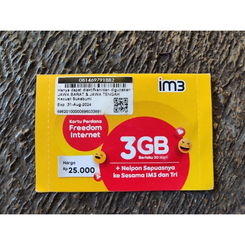 PERDANA INDOSAT 6+3GB USAGE
