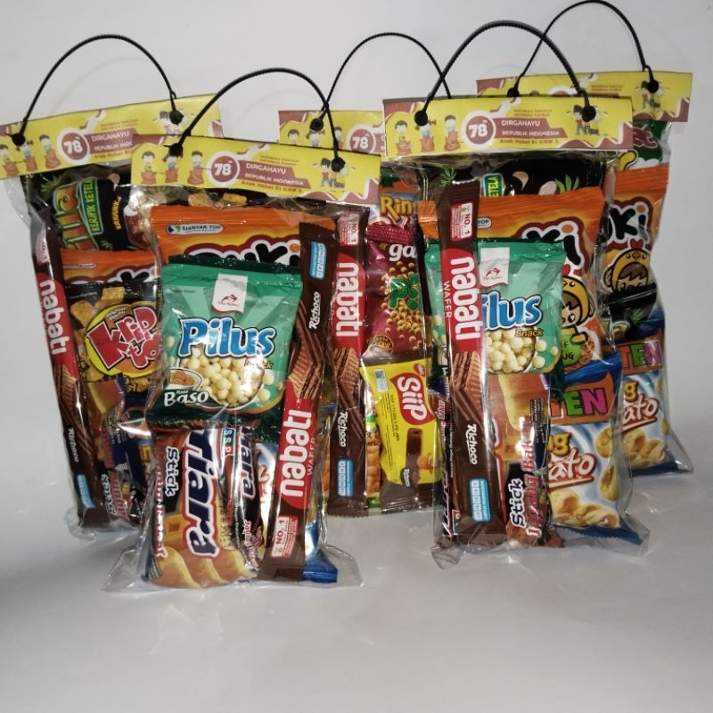 

paket plastik ulang tahun dan label UK 20x30