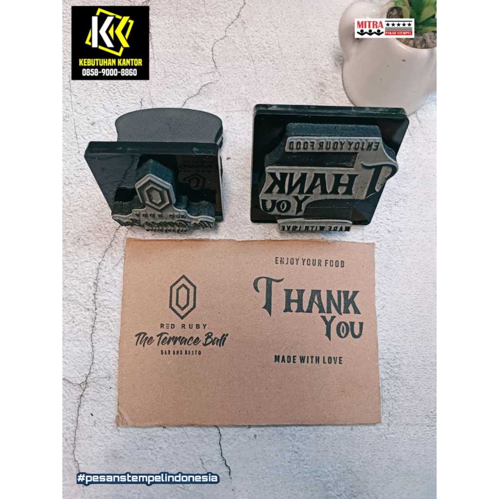 Jual Stempel Kardus Coklat Stempel Kotak Makanan Stempel Custom Jumbo