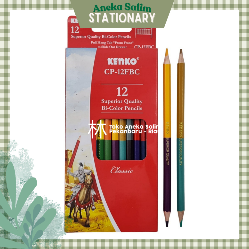 

Anekasalim - Pensil Warna Kenko 12 Bi-Color CP-12FBC