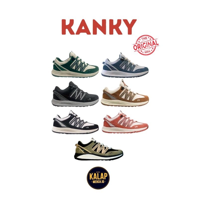 [ORIGINAL 100%] SEPATU KANKY COOKIES CREAM/CREME BRULEE/GREEN/NAVY/All BLACK/BROWN SUGAR