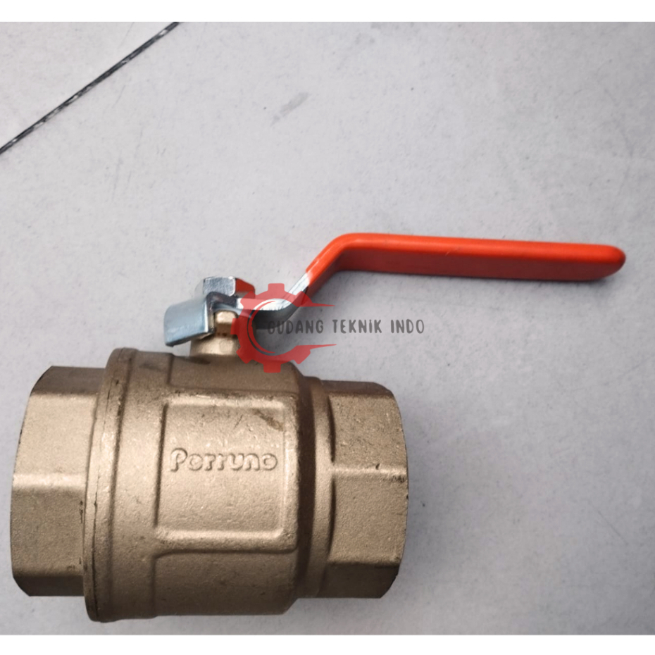 PERRUNO BALL VALVE KUNINGAN 2 Inch / STOP KRAN KUNINGAN 2 Inch PERRUNO