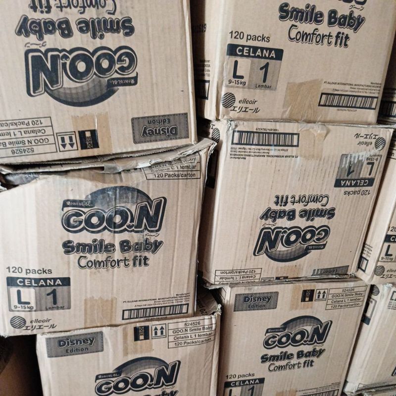 Goon S,M,L,XL PANTS 1 KARTON ISI 120pcs