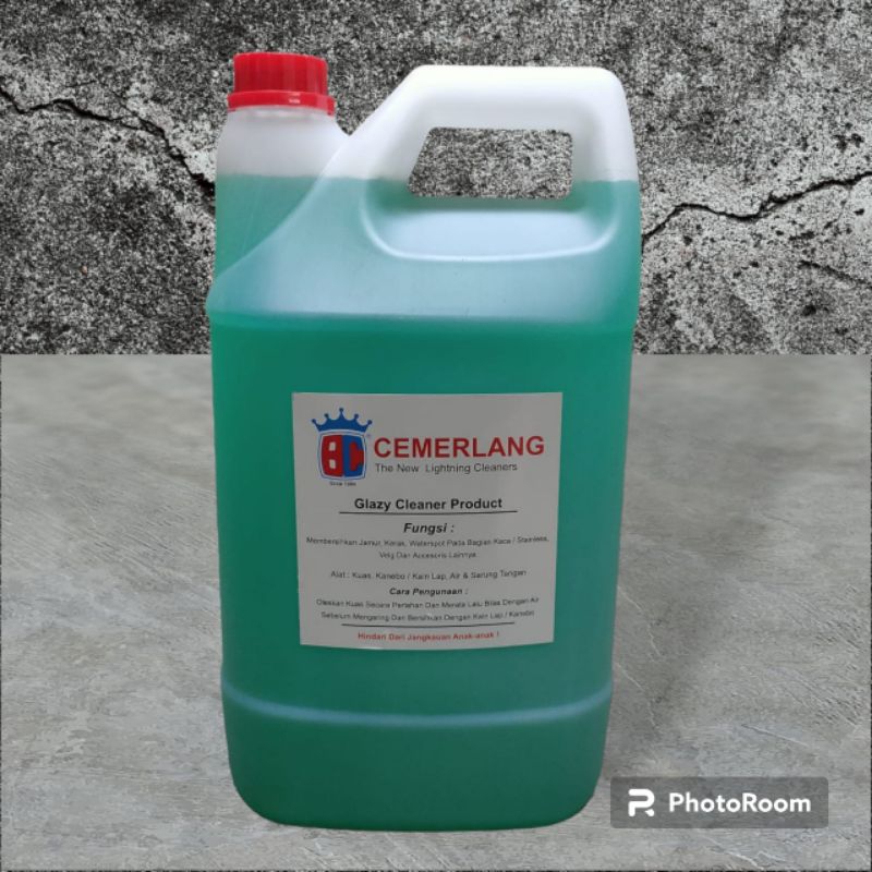 Cemerlang pembersih jamur kaca & kerak air ( isi 4 liter )