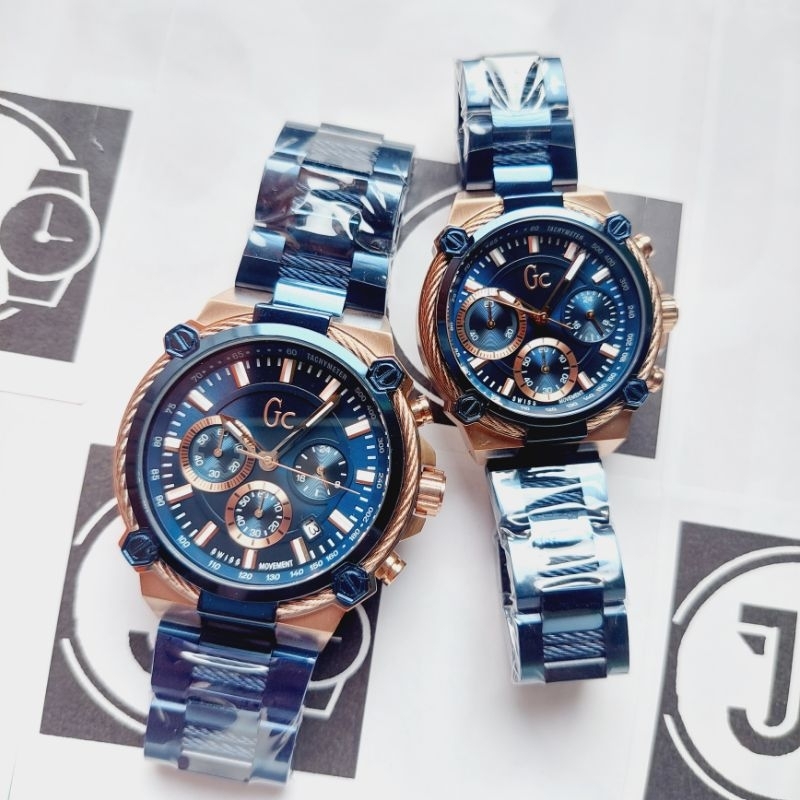 Jam Tangan Guess Collection GC Original [Y24002G2] [Y25003G2] Cable Force Chronograph Aktif Free Box
