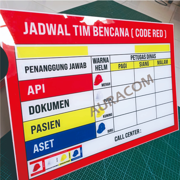 

TERLARIS Papan Code Red Akrilik Siap Pakai | Melayani Desain Custom