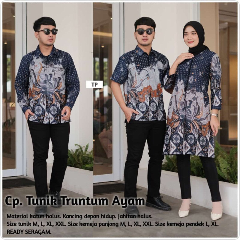 Tunik Batik Kemeja Batik Truntum Ayam