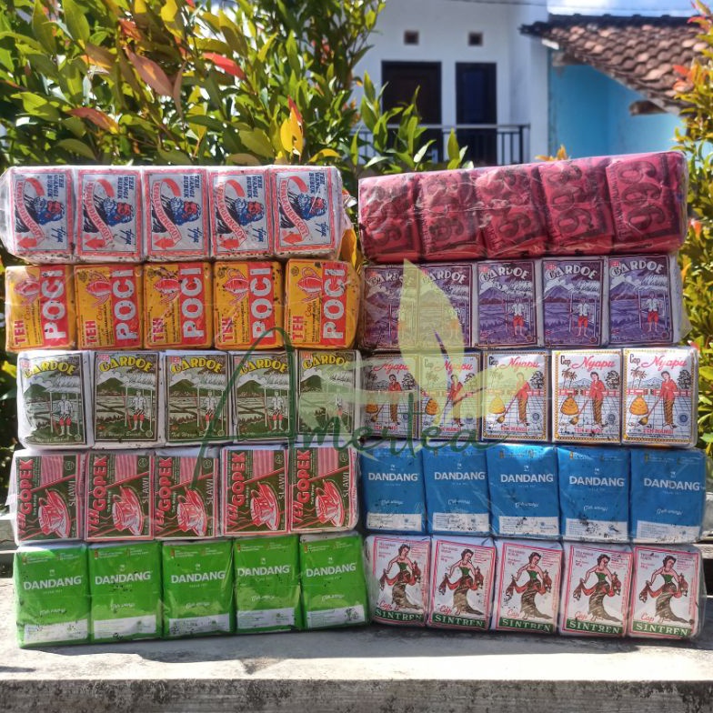 

L44ris Teh Tubruk 1 Slop isi 10pcs Kemasan 40gr Khas Wedangan Angkringan HIK Wedangan SOLO Big Promo