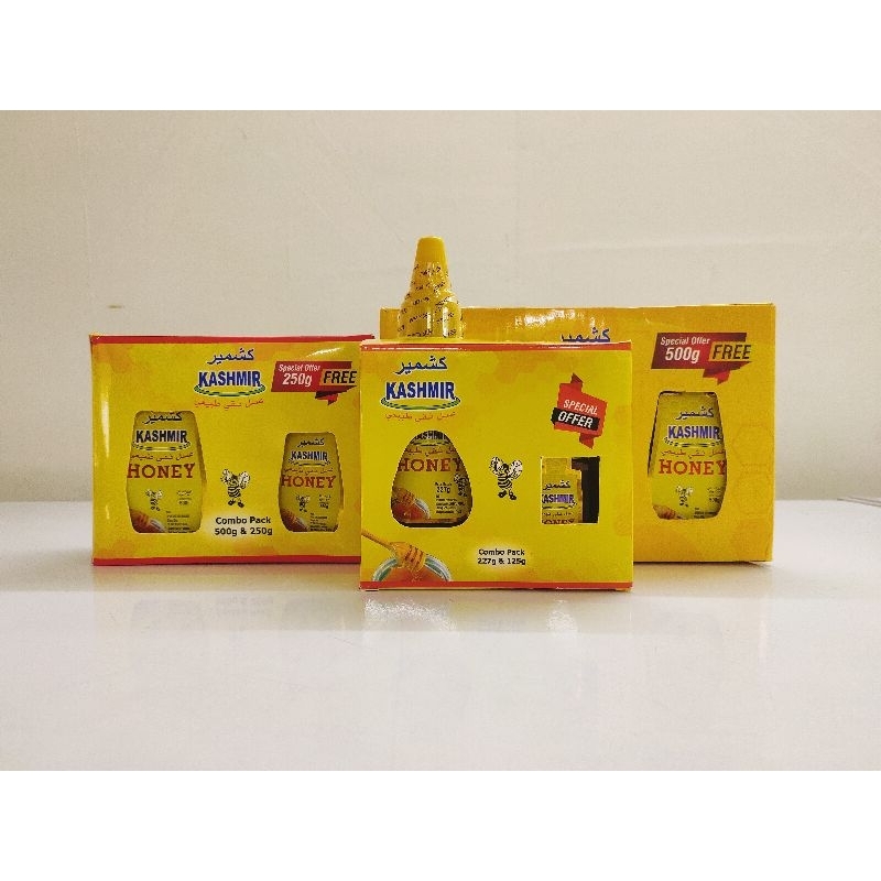 

MADU KASHMIR HONEY PROMO PACK 500gr free 250gr | MADU ALSHIFA SAUDI NATURAL HONEY PROMO PACK 500gr free 125gr || Bukittinggi