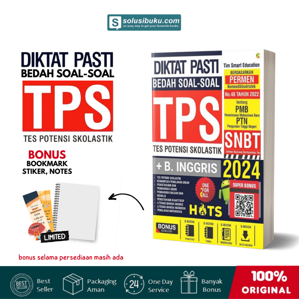 Buku Diktat Pasti Bedah Soal-Soal TPS SNBT (C-Klik Media)