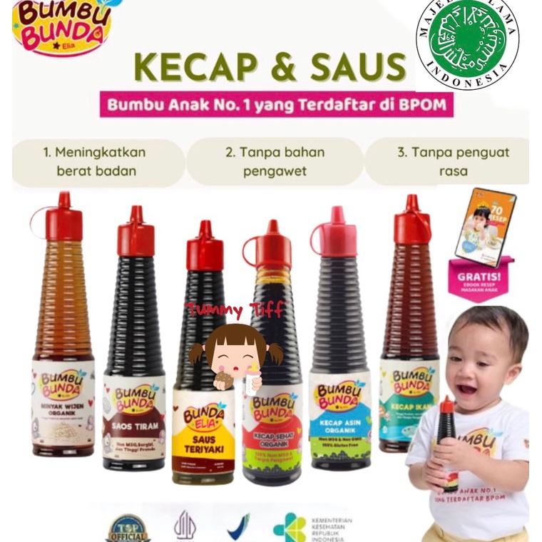 

[♥D7$] Bumbu Bunda Kecap Bumbu Bunda Kecap MPASI Anti GTM Kecap Bayi Kecap Organik MPASI Penambah Nafsu Makan Penambah Berat Badan BB Booster MPASI Bayi Anti GTM Saos Tiram Minyak Wijen Kecap teriyaki yakiniku Kecap manis Kecap Asin [22]