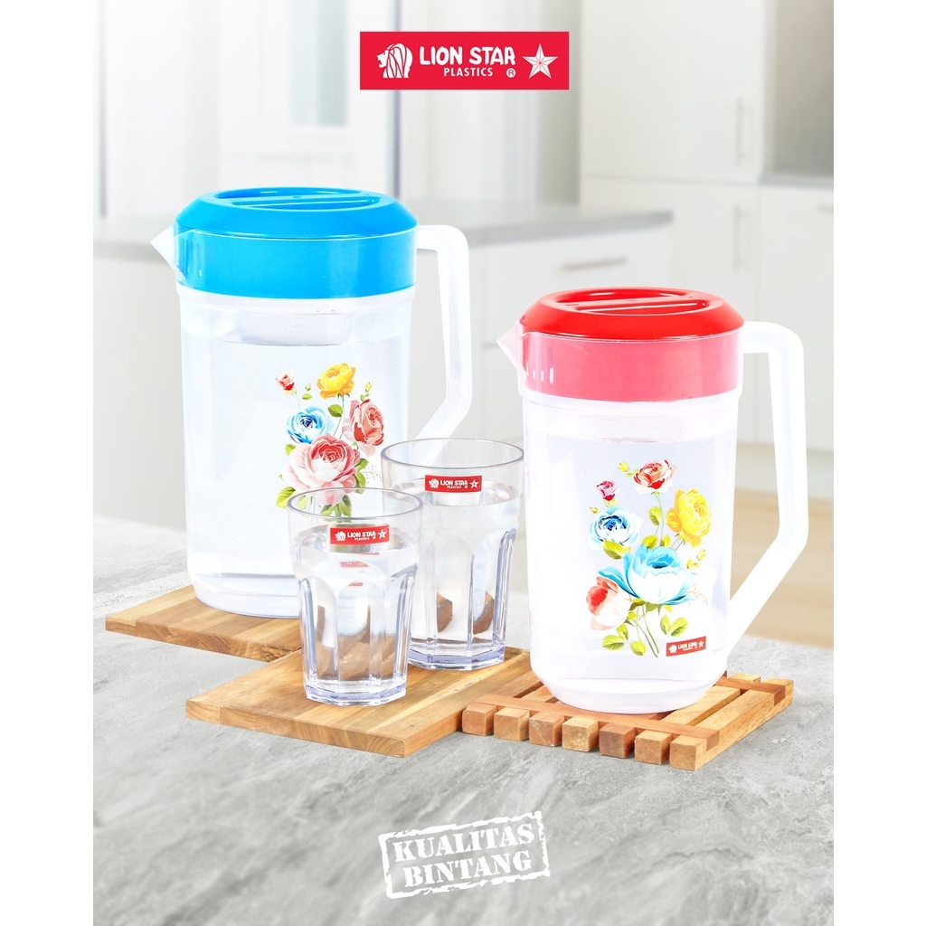 Teko Air Teko Lion Star Teko Air Plastik Teko Lion Star Tahan Panas Teko Air 2lt